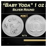 2024 Star Wars Grogu "Baby Yoda" 1 oz Silver $2 Ni