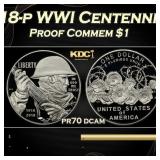 2018-p WWI Centennial Proof Modern Commem Dollar $