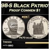 1998-S Black Patriots Proof Modern Commem Dollar $