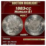 1883-cc Morgan Dollar $1 ms66+ SEGS
