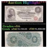 1886 $2 Large Size Silver Certificate General Winf