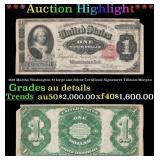 1891 $1 large size Silver Certificate Martha Washi