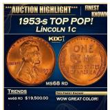 1953-s Lincoln Cent TOP POP! 1c ms68 rd SEGS