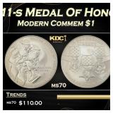 2011-s Medal Of Honor Modern Commem Dollar $1 ms70