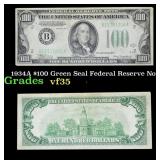 1934A $100 Green Seal Federal Reserve Note Grades