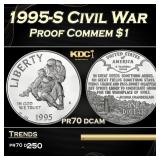 1995-S Civil War Proof Modern Commem Dollar $1 pr7