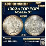 1902-s Morgan Dollar TOP POP! $1 ms67 SEGS