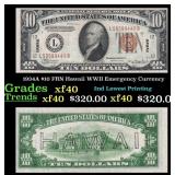 1934A $10 FRN Hawaii WWII Emergency Currency Grade