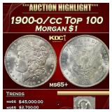 1900-o/cc Top 100 Morgan Dollar $1 ms65+ SEGS
