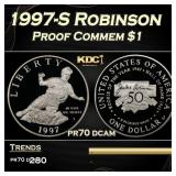 1997-S Robinson Proof Modern Commem Dollar $1 pr70