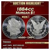 1884-cc Morgan Dollar $1 ms66+ DMPL SEGS