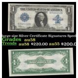 1923 $1 large size Silver Certificate Grades Choic