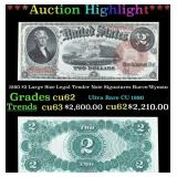 1880 $2 Large Size Legal Tender Note Grades Select