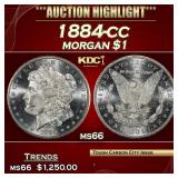 1884-cc Morgan Dollar $1 ms66 SEGS