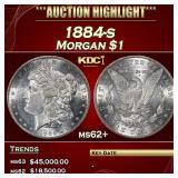 1884-s Morgan Dollar $1 ms62+ USCG