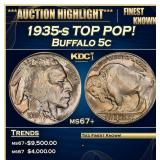 1935-s Buffalo Nickel TOP POP! 5c ms67+ SEGS