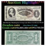 1886 $1 large size Silver Certificate Martha Washi