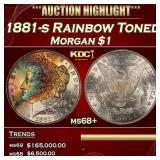 1881-s Morgan Dollar Rainbow Toned $1 ms68+ SEGS
