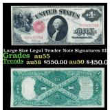 1917 $1 Large Size Legal Tender Note Grades Choice