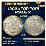 1900-s Morgan Dollar TOP POP! $1 ms67 SEGS