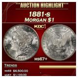 1881-s Morgan Dollar $1 ms67+ SEGS