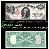 1917 $1 Large Size Legal Tender Note Grades Select