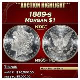 1889-s Morgan Dollar $1 ms65+ PL SEGS