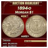 1894-o Morgan Dollar $1 ms62+ USCG