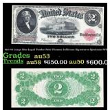 1917 $2 Large Size Legal Tender Note Thomas Jeffer
