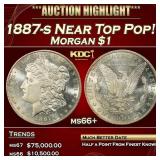 1887-s Morgan Dollar Near Top Pop! $1 ms66+ SEGS