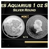 2024 Zodiac Series Aquarius 1 oz Silver Tokelau $5