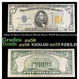 1934a $5 Silver Certificate North Africa WWII Emer
