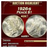 1926-s Peace Dollar $1 ms66+ SEGS