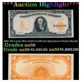 1907 $10 Large Size Gold Certificate Grades Choice