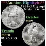 *Highlight* 1984-d Olympics Modern Commem Dollar $