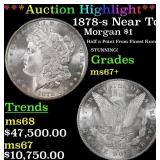 *Highlight* 1878-s Morgan Dollar Near Top Pop! $1