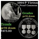 1994-P Vietnam Proof Modern Commem Dollar $1 pr70