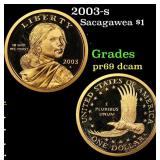 2003-s Proof Sacagawea Dollar $1 Grades GEM++ Proo