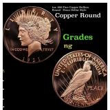 1oz .999 Fine Copper Bullion Round - Peace Dollar