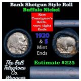 Buffalo Nickel Shotgun Roll in Old Bank Style 