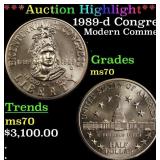 *Highlight* 1989-d Congress Modern Commem Half Dol