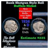 Buffalo Nickel Shotgun Roll in Old Bank Style 