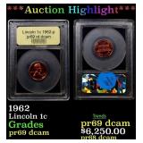 *Highlight* 1962 Proof Lincoln Cent 1c GEM++ Proof