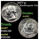 1977-p Washington Quarter 25c Grades GEM++ Unc