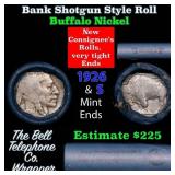 Buffalo Nickel Shotgun Roll in Old Bank Style 