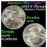 *Highlight* 1983-d Olympics Modern Commem Dollar $