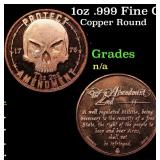 1oz .999 Fine Copper Bullion Round - Protect The 2