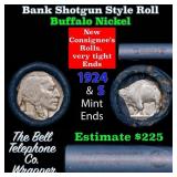 Buffalo Nickel Shotgun Roll in Old Bank Style 