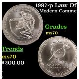 1997-p Law Officers Modern Commem Dollar $1 ms70 S