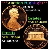 1978-s Proof Lincoln Cent 1c pr70 rd dcam SEGS
